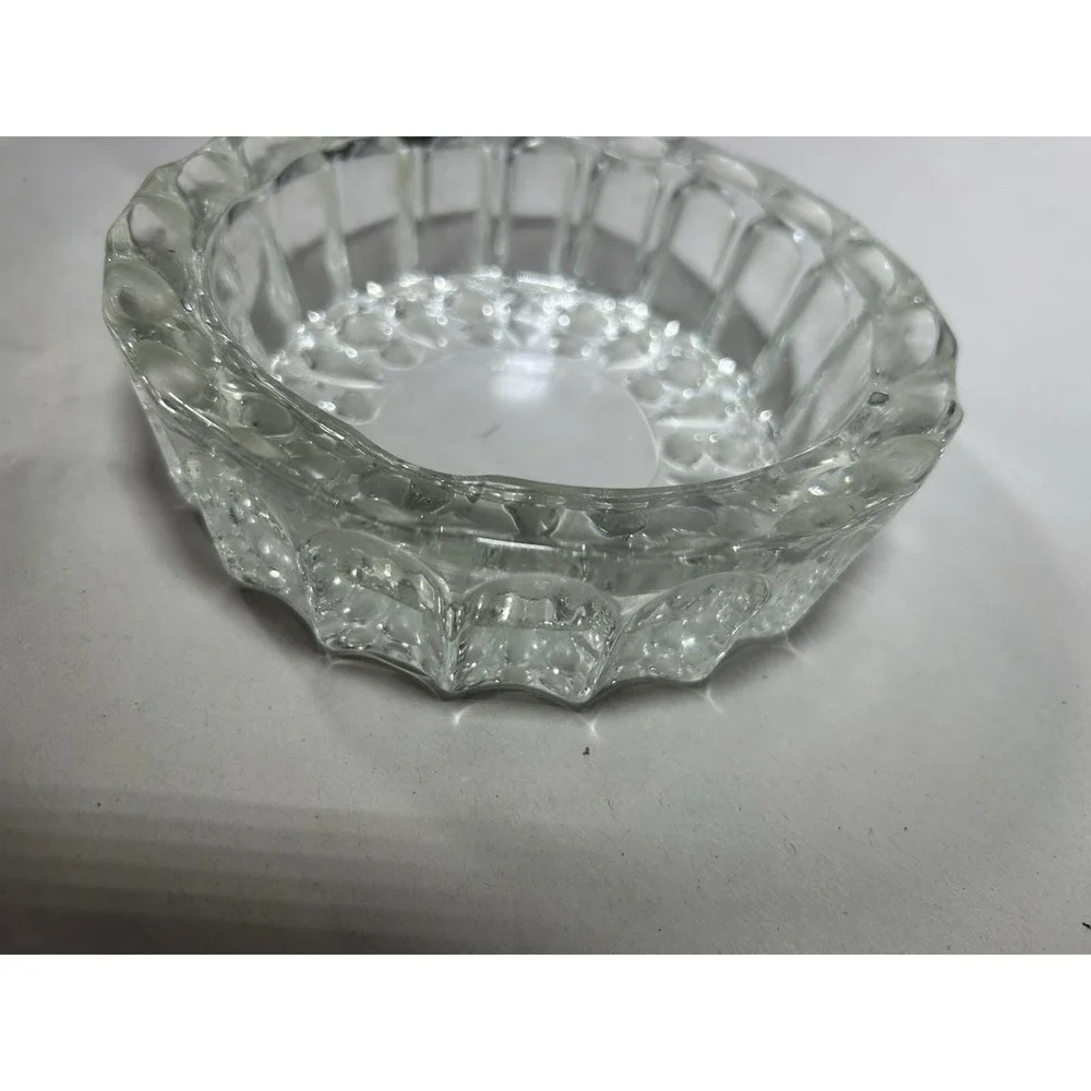Vintage lKIG Glass Bowl Small Size Ashtray Malaysia Candy Nut Dish